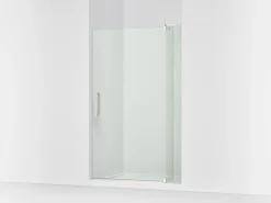 43-1/8"-48" W x 74" H pivot shower door with 5/16"-thick Crystal Clear glass