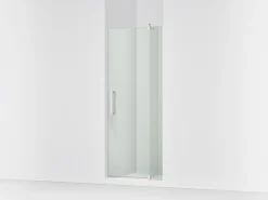 31-1/8"-36" W x 74" H pivot shower door with 5/16"-thick Crystal Clear glass
