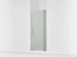 31-1/8"-36" W x 70" H pivot shower door with 1/4"-thick Frosted glass