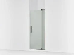 31-1/8"-36" W x 70" H pivot shower door with 5/16"-thick Frosted glass