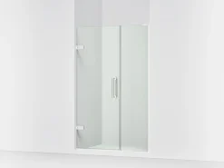 45-1/4"-46" W x 71-3/4" H pivot shower door with 3/8"-thick Crystal Clear glass