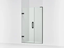 46"-46-3/4" W x 71-3/4" H pivot shower door with 3/8"-thick Crystal Clear glass