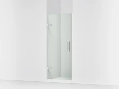 29-5/8"-30-3/8" W x 71-5/8" H pivot shower door with 3/8"-thick Crystal Clear glass