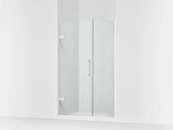 46"-46-3/4" W x 71-3/4" H pivot shower door with 3/8"-thick Crystal Clear glass