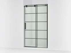 44-1/8"-47-7/8" W x 78" H sliding shower door with 3/8"-thick Crystal Clear glass
