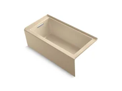60" x 30" alcove bath, left drain