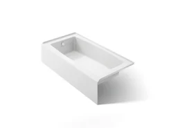 60" x 30" alcove bath, left drain