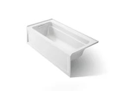66" x 32" alcove bath, left drain