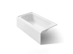 60" x 32" alcove bath, left drain