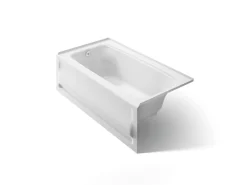 60" x 32" alcove bath, left drain