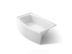 60" x 32" alcove bath, left drain