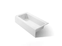 60" x 30-1/4" alcove bath, left drain