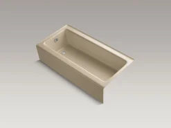 60" x 30-1/4" alcove bath, left drain