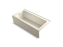 66" x 32" alcove bath, left drain