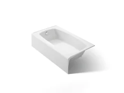 54" x 30-1/4" alcove bath, left drain
