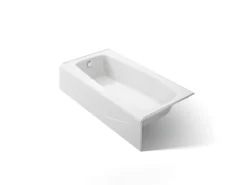 60" x 30-1/4" alcove bath, left drain