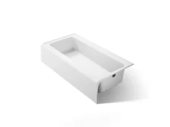 60" x 30-1/4" alcove bath, right drain