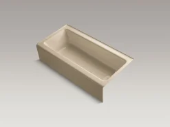 60" x 30-1/4" alcove bath, right drain
