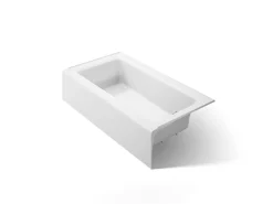 60" x 32" alcove bath, right drain