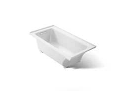 60" x 30" alcove bath with Bask® heated surface, left drain