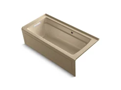 66" x 32" alcove bath with Bask® heated surface, left drain