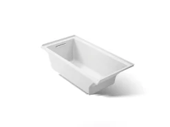 60" x 30" alcove bath with Bask® heated surface, left drain