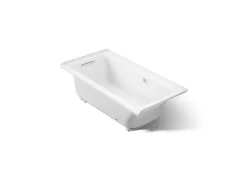 60" x 30" alcove Heated BubbleMassage™ air bath with Bask® heated surface, left drain
