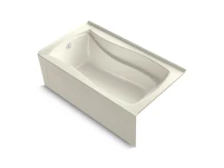 66" x 36" alcove Heated BubbleMassage™ air bath with Bask® heated surface, left drain