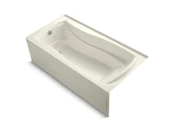 72" x 36" alcove Heated BubbleMassage™ air bath, left drain