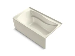 66" x 36" alcove Heated BubbleMassage™ air bath, right drain