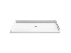72" x 36" alcove shower base, center drain