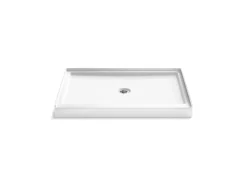 48" x 34" alcove shower base, center drain