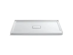 60" x 36" alcove shower base, center drain