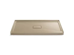 60" x 36" alcove shower base, center drain