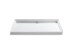 60" x 36" alcove shower base, center drain