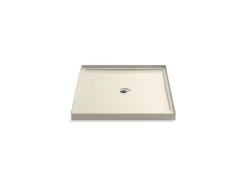 36" x 42" alcove shower base, center drain