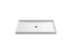 48" x 34" alcove shower base, center drain