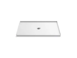 48" x 36" alcove shower base, center drain