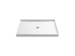 48" x 42" alcove shower base, center drain