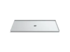 66" x 36" alcove shower base, center drain