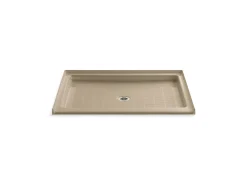 48" x 36" alcove shower base, center drain