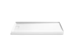 72" x 34" alcove shower base, left drain