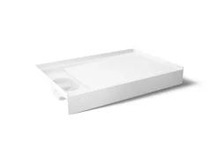 48" x 32" alcove shower base, left drain