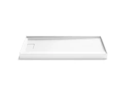 60" x 30" alcove shower base, left drain