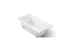 60" x 30" alcove whirlpool bath, left drain