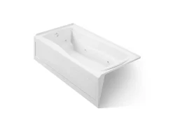 72" x 36" alcove whirlpool bath, left drain
