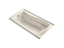 72" x 36" alcove whirlpool bath, left drain