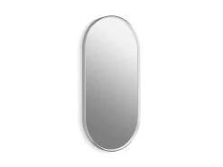 18" x 36" capsule framed mirror