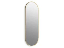 22" x 60" capsule framed mirror