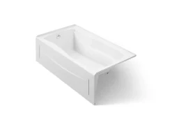 66" x 36" drop-in/alcove Heated BubbleMassage™ air bath, left drain